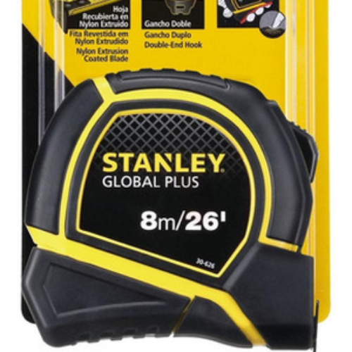 FLEXOMETRO 8MTS GLOBAL PLUS STANLEY