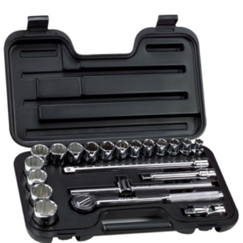 JGO. DADOS M1/2″ 22 PIEZAS SAE STANLEY