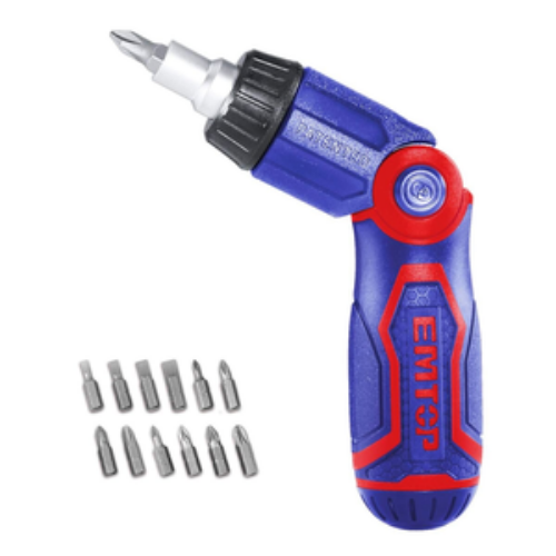 DESTORNILLADOR RATCHET 13 PZS. INTERCAMBIABLES EMTOP