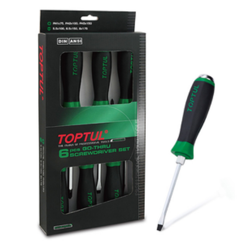 JUEGO DE DESARMADORES DE GOLPE DE 6PZ TOPTUL