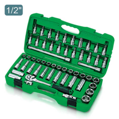 JUEGO DE DADOS M 1/2″, 55PZS TOPTUL