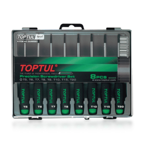 JUEGO DE DESARMADORES DE PRECISION TORX TOPTUL