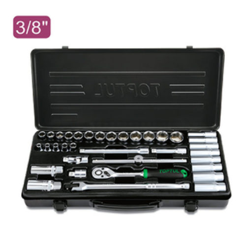 JUEGO DE DADOS M 3/8″, 35PZS TOPTUL