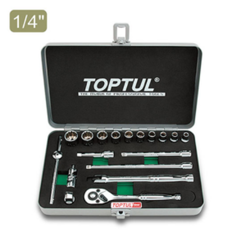 JUEGO DE DADOS M DE 1/4″ DE 3/16 A 9/16 TOPTUL