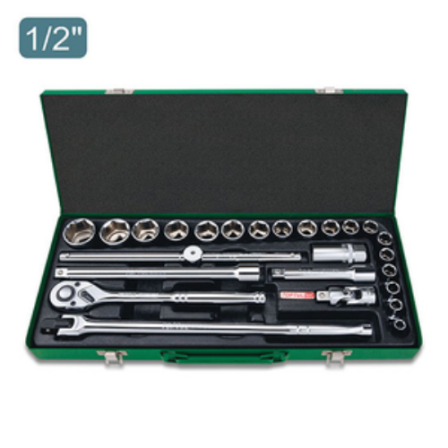 JUEGO DE DADOS M 1/2″, 25PZS TOPTUL