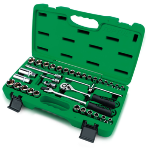 JUEGO DE DADOS M 3/8″, 35PZS TOPTUL