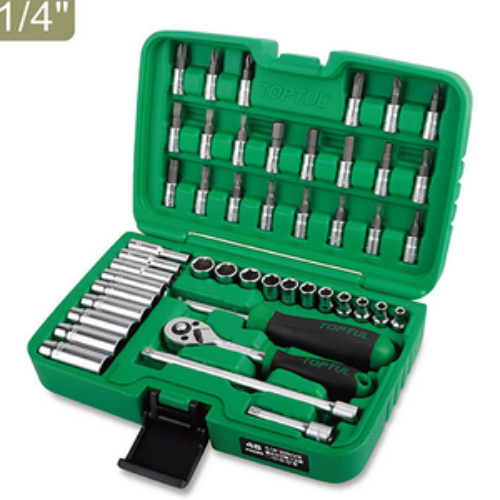 JUEGO DE DADOS M 1/4″, 46PZS TOPTUL