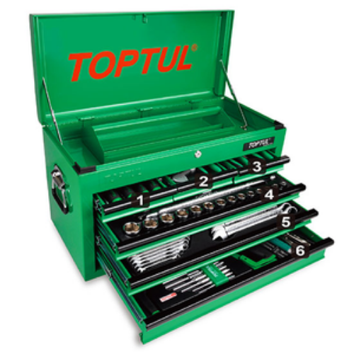JUEGO DE HERRAMIENTAS 120PZS TOPTUL
