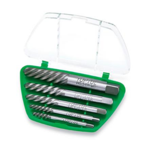 EXTRACTOR DE PERNOS ROTOS 5PZS TOPTUL