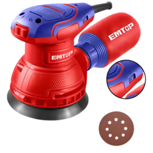 LIJADORA ELECTRICA ROTATIVA 320W 12000RPM 125MM EMTOP