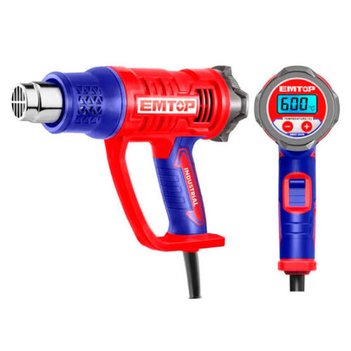 PISTOLA DE CALOR PAN/LCD REGULABLE 1600W 50-600C EMTOP