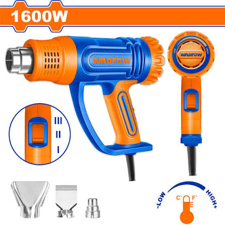 PISTOLA DE CALOR 1600W 450°C/550°C/ WADFOW