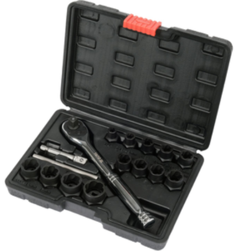 KIT 16PZ EXTRACTOR IMPACTO TUERCAS 8 19MM CRMO YATO