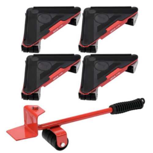 KIT 5PZ RUEDAS PARA MOVER OBJETOS PESADOS 300KG YATO