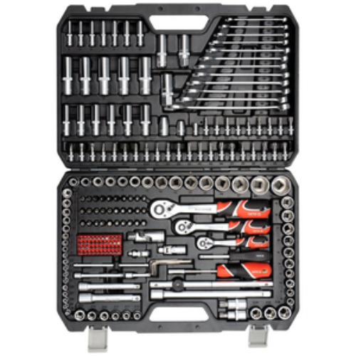 JGO. DE HERRAMIENTAS 1/4″-3/8″- 1/2″ 216PZS. YATO