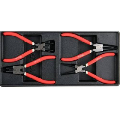JUEGO DE PINZAS PARA SEGURO PVC 4 PZ. YATO