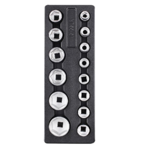 JUEGO DE DADOS MANDO 3/4 PVC 14PCS YATO