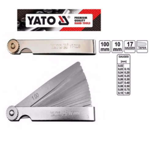 CALIBRADOR DE LAMINAS 17 HOJAS YATO