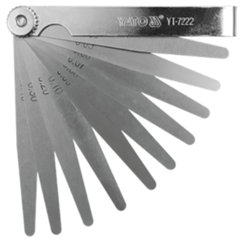 CALIBRADOR DE LAMINAS LARGAS 17 HOJAS YATO 0.02-1.00MM