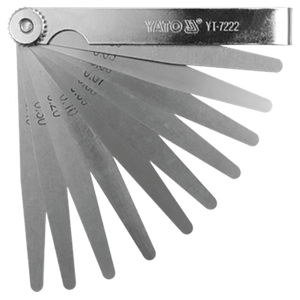 CALIBRADOR DE LAMINAS LARGAS 17 HOJAS YATO 0.02-1.00MM